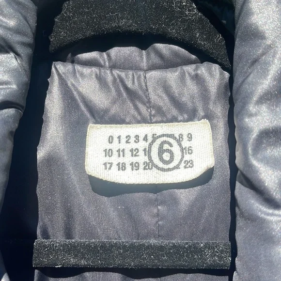 MM6 MAISON MARGIELA PUFFER LONGLINE COAT SIZE 42 - Picture 3 of 8